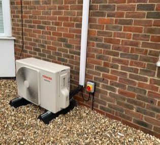 SWA cable run to a rotary isolator for air conditioning